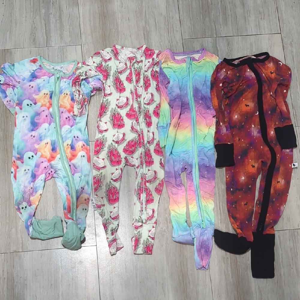 Bamboo 6-12 Months One Piece Pajama Set
